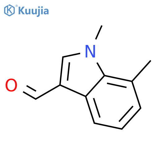 1,7-Dimethyl-1H-indole-3-carbaldehyde structure