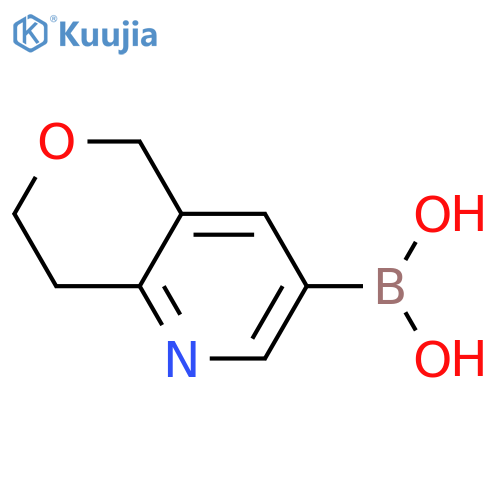 7,8-Dihydro-5H-pyrano[4,3-b]pyridine-3-boronic acid structure