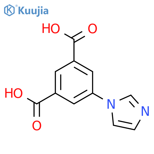 1,3-Benzenedicarboxylic acid, 5-(1H-imidazol-1-yl)- structure