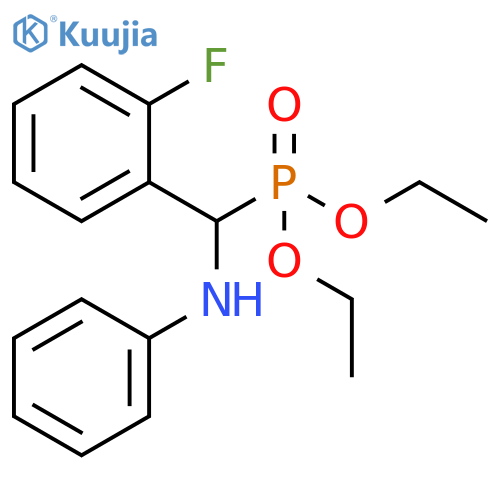 diethyl (2-fluorophenyl)(phenylamino)methylphosphonate structure