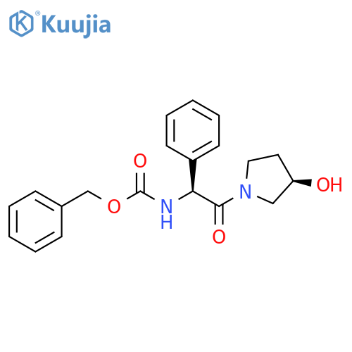 N-(1S)-2-(3R)-3-Hydroxy-1-pyrrolidinyl-2-oxo-1-phenylethyl-carbamic Acid Phenylmethyl Ester structure