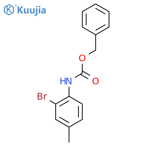 benzyl N-(2-bromo-4-methylphenyl)carbamate structure