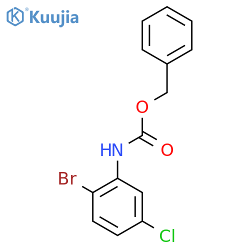 benzyl N-(2-bromo-5-chlorophenyl)carbamate structure