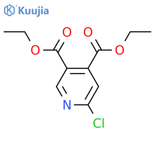 3,4-diethyl 6-chloropyridine-3,4-dicarboxylate structure