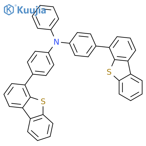 Benzenamine, 4-(4-dibenzothienyl)-N-[4-(4-dibenzothienyl)phenyl]-N-phenyl- structure