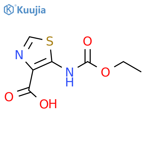 5-(ethoxycarbonyl)amino-1,3-thiazole-4-carboxylic Acid structure