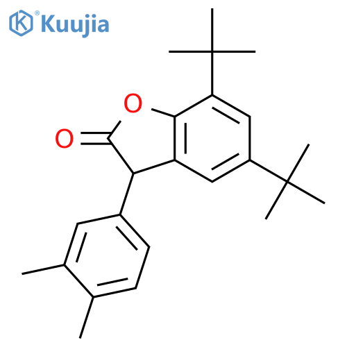 5,7-Di-tert-butyl-3-(3,4-dimethylphenyl)benzofuran-2(3H)-one structure