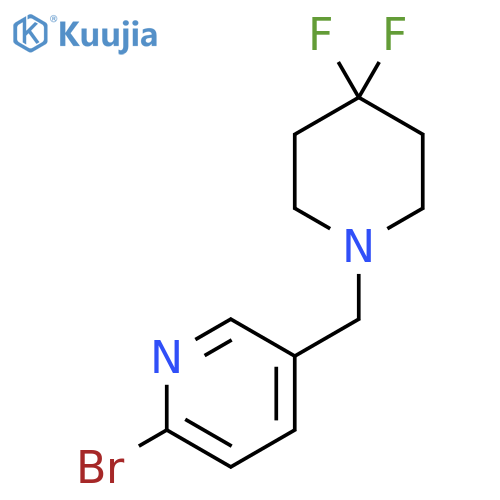 2-bromo-5-(4,4-difluoropiperidin-1-yl)methylpyridine structure