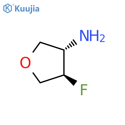 (3S,4R)-4-fluorooxolan-3-amine structure