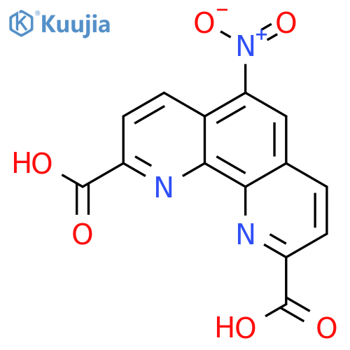 1,10-Phenanthroline-2,9-dicarboxylicacid, 5-nitro- structure