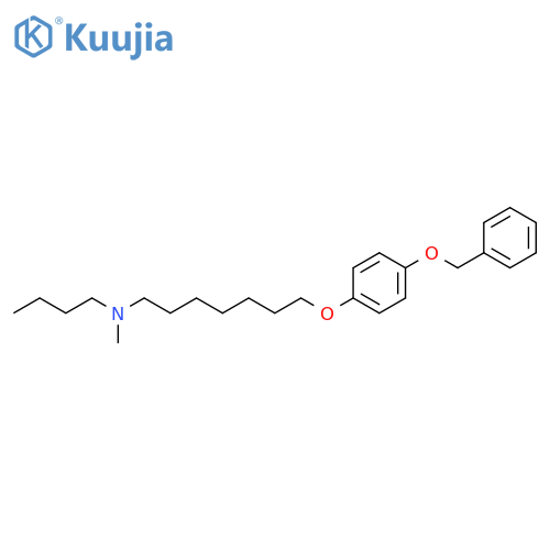 1-Heptanamine, N-butyl-N-methyl-7-[4-(phenylmethoxy)phenoxy]- structure