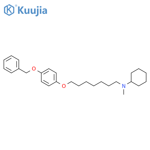 Cyclohexanamine, N-methyl-N-[7-[4-(phenylmethoxy)phenoxy]heptyl]- structure