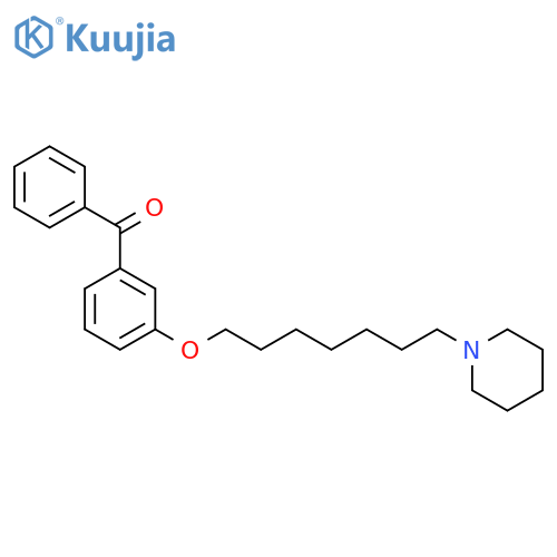 Methanone, phenyl[3-[[7-(1-piperidinyl)heptyl]oxy]phenyl]- structure