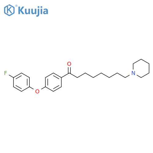 1-Octanone, 1-[4-(4-fluorophenoxy)phenyl]-8-(1-piperidinyl)- structure