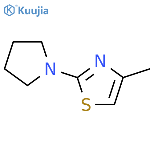 4-methyl-2-(pyrrolidin-1-yl)-1,3-thiazole structure