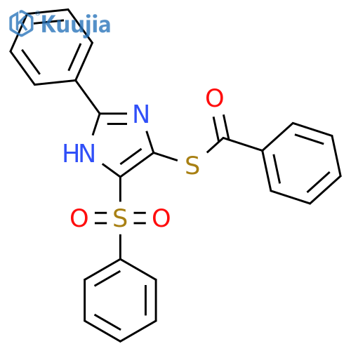 {[4-(benzenesulfonyl)-2-phenyl-1H-imidazol-5-yl]sulfanyl}(phenyl)methanone structure