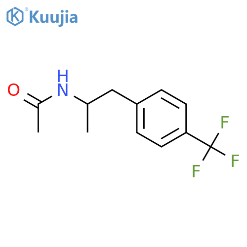 Acetamide, N-[1-methyl-2-[4-(trifluoromethyl)phenyl]ethyl]- structure