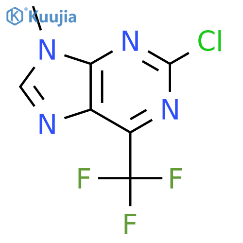 9H-Purine,2-chloro-9-methyl-6-(trifluoromethyl)- structure