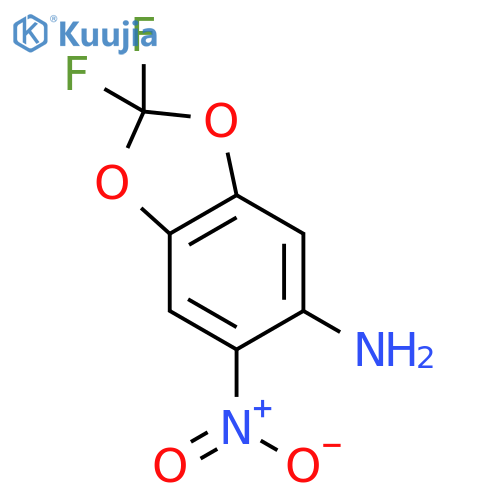 2,2-Difluoro-6-nitro-benzo1,3dioxol-5-ylamine structure
