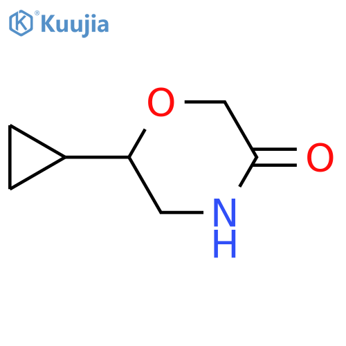 6-cyclopropylmorpholin-3-one structure