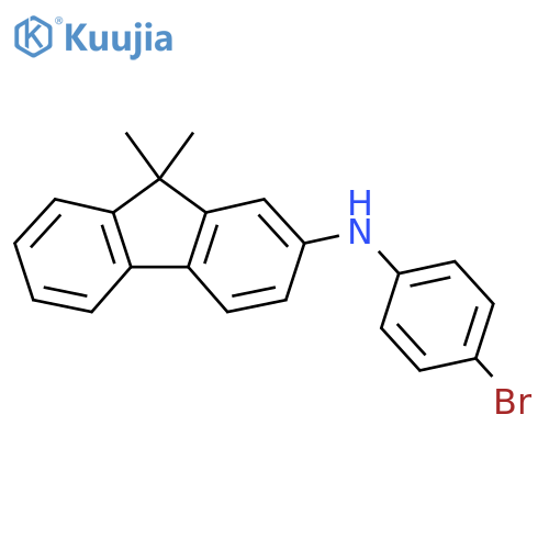 N-(4-Bromophenyl)-9,9-dimethyl-9H-fluoren-2-amine structure