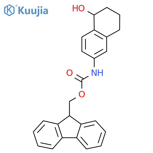 (9H-fluoren-9-yl)methyl N-(5-hydroxy-5,6,7,8-tetrahydronaphthalen-2-yl)carbamate structure