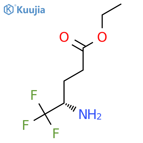 ethyl (4S)-4-amino-5,5,5-trifluoropentanoate structure