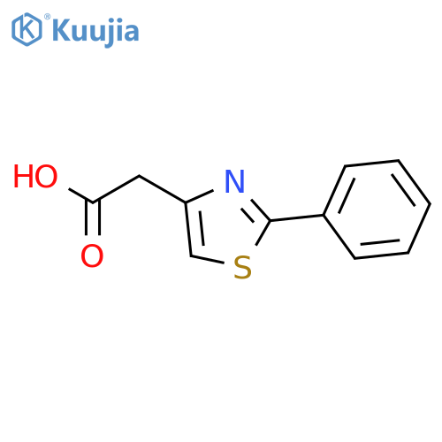 2-(2-Phenyl-1,3-thiazol-4-yl)acetic Acid structure