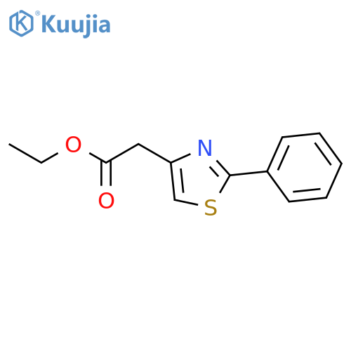 Ethyl 2-(2-phenylthiazol-4-yl)acetate structure
