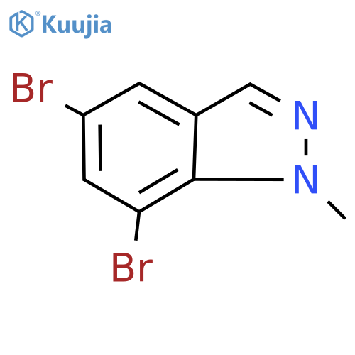 5,7-Dibromo-1-methyl-1H-indazole structure