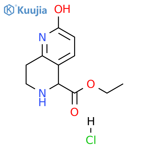 Ethyl 2-hydroxy-5,6,7,8-tetrahydro-1,6-naphthyridine-5-carboxylate hydrochloride structure