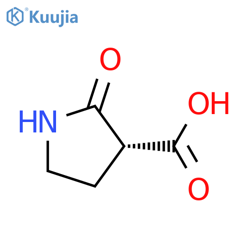 (3R)-2-oxopyrrolidine-3-carboxylic acid structure