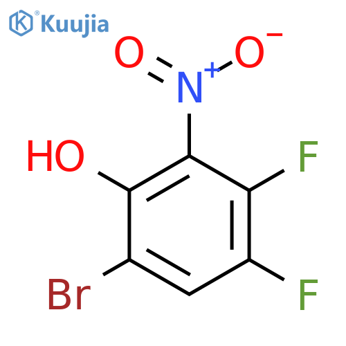 6-Bromo-3,4-difluoro-2-nitrophenol structure