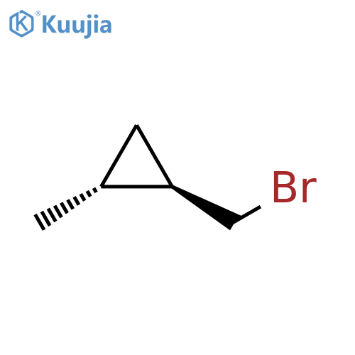 (1R,2R)-1-(bromomethyl)-2-methyl-cyclopropane structure