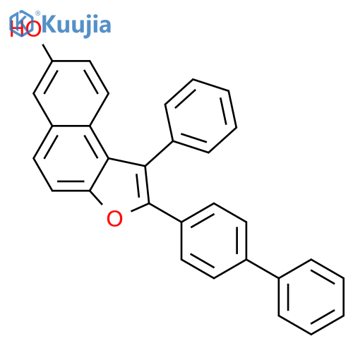 Naphtho[2,1-b]furan-7-ol, 2-[1,1-biphenyl]-4-yl-1-phenyl- structure