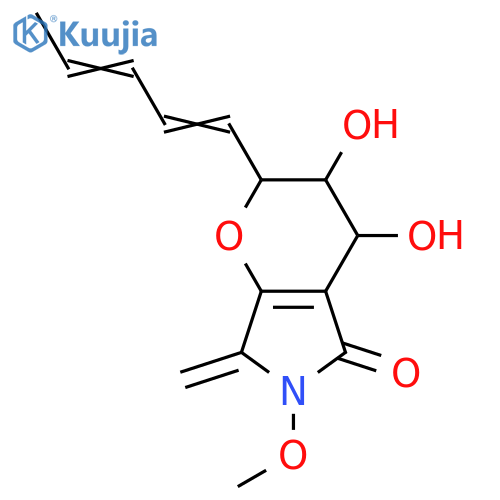 Pyrano[2,3-c]pyrrol-5(2H)-one,3,4,6,7-tetrahydro-3,4-dihydroxy-6-methoxy-7-methylene-2-[(1E,3E)-1,3-pentadienyl]-,(2S,3R,4S)- (9CI) structure