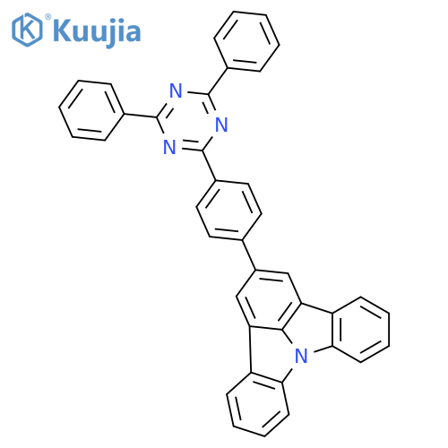 Indolo[3,2,1-jk]carbazole, 2-[4-(4,6-diphenyl-1,3,5-triazin-2-yl)phenyl]- structure
