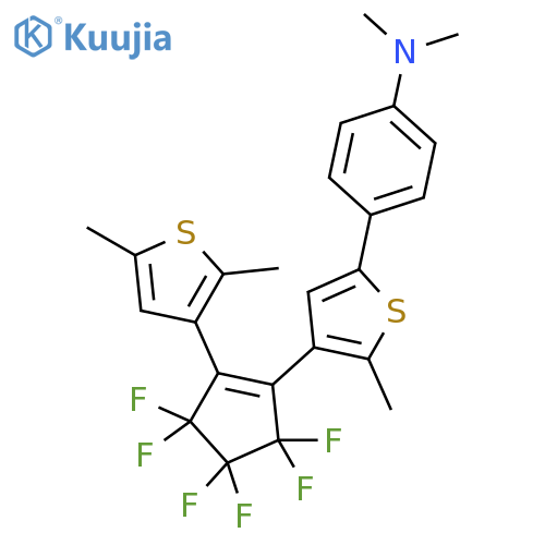 Benzenamine, 4-[4-[2-(2,5-dimethyl-3-thienyl)-3,3,4,4,5,5-hexafluoro-1-cyclopenten-1-yl]-5-methyl-2-thienyl]-N,N-dimethyl- structure