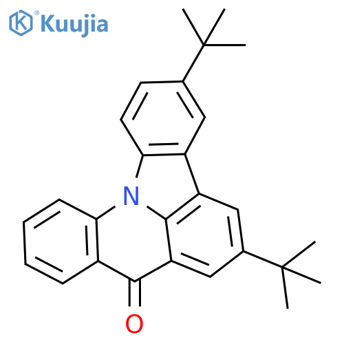 3,6-di-tert-butyl-8H-indolo[3,2,1-de]acridin-8-one structure
