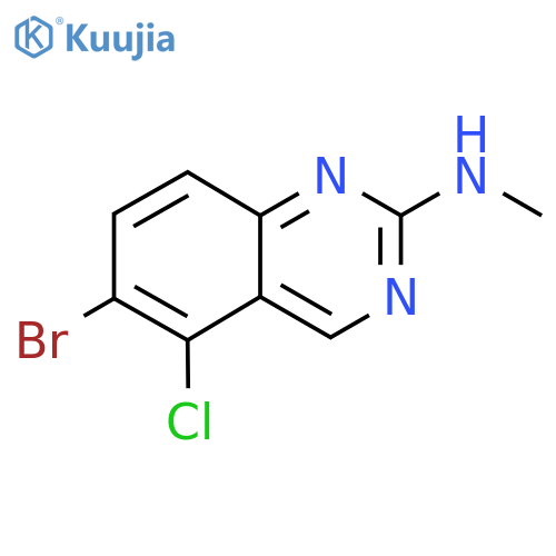 6-Bromo-5-chloro-N-methylquinazolin-2-amine structure