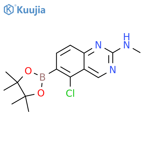 5-Chloro-N-methyl-6-(4,4,5,5-tetramethyl-1,3,2-dioxaborolan-2-yl)quinazolin-2-amine structure