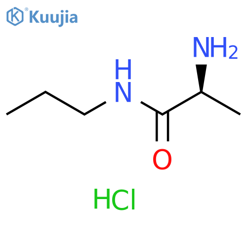 (2S)-2-amino-N-propylpropanamide hydrochloride structure