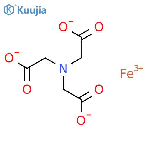 Iron,[N,N-bis[(carboxy-kO)methyl]glycinato(3-)-kN,kO]-, (T-4)- structure