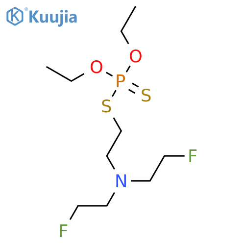 Phosphorodithioic acid,S-[2-[bis(2-fluoroethyl)amino]ethyl] O,O-diethyl ester structure