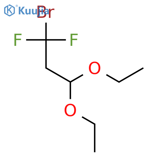 1-Bromo-3,3-diethoxy-1,1-difluoropropane structure