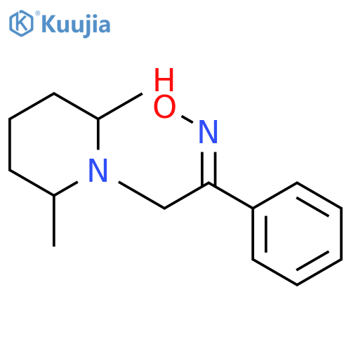 Ethanone, 2-(2,6-dimethyl-1-piperidinyl)-1-phenyl-, oxime, (E)- structure