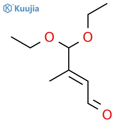 2-Butenal, 4,4-diethoxy-3-methyl-, (2Z)- structure