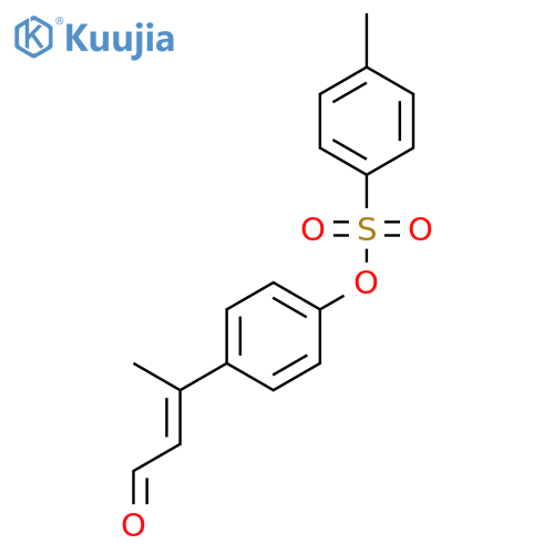 2-Butenal, 3-[4-[[(4-methylphenyl)sulfonyl]oxy]phenyl]-, (2Z)- structure