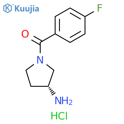 Methanone, [(3R)-3-amino-1-pyrrolidinyl](4-fluorophenyl)-, hydrochloride (1:1) structure