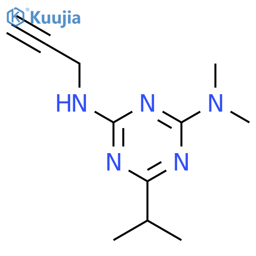 N2,N2-Dimethyl-6-(1-methylethyl)-N4-2-propyn-1-yl-1,3,5-triazine-2,4-diamine structure